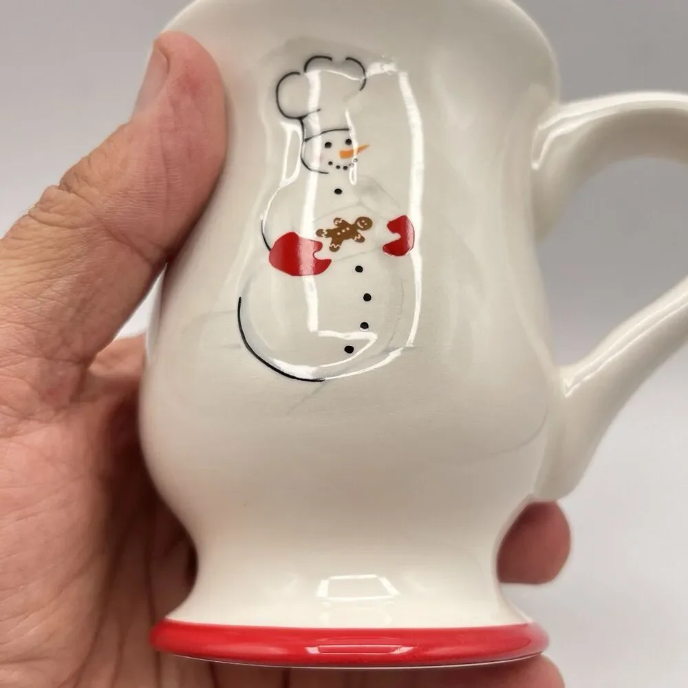 Williams Sonoma Chef Snowman Mug 4.5